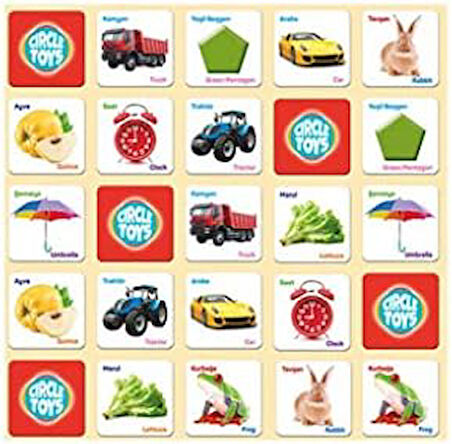 Toys Match Up Eşleştirme Kartları Eğitici Geliştirici Oyun Eşleme Kart