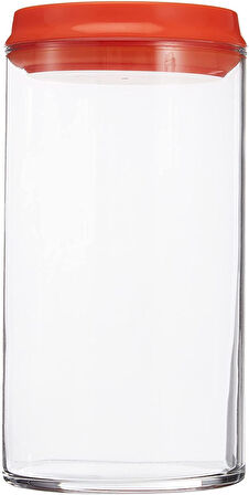 Zest Click Lock Kavanoz, 1480 cc, Sızdırmaz Kilitli Kapak, Turuncu