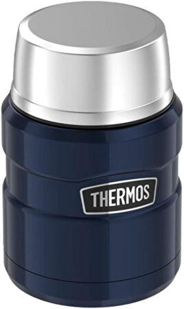 SK3000 Stainless King Yemek Termosu 0.47 lt Gece Mavisi Çelik Termos