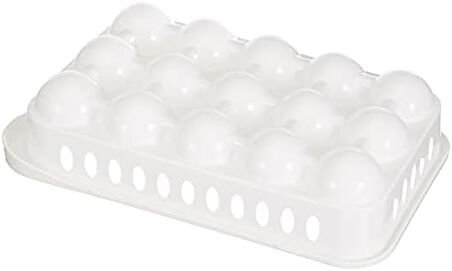 Home MTF.04275.00 15 Bölmeli Plastik Kapaklı Yumurta Saklama Kutusu Düzenleyici Yumurta Saklama Kabı, Standart, Medium