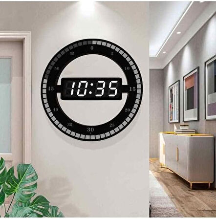 3D LED Dijital Elektronik Modern Duvar ve Masa Saati