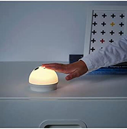 Kornsno LED Gece Lambası Beyaz Tavşan Pil Kumandalı 004.337.20