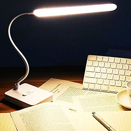 Dekoratif Dokunmatik D1901 Şarjlı 58cm LED Masa Lambası