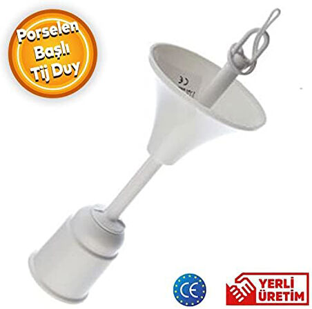Muhafazalı Korumalı Asma Askı Porselen Askılı Tij Duy Takımı Tavan Lamba Tutucu Duyu Başlığı
