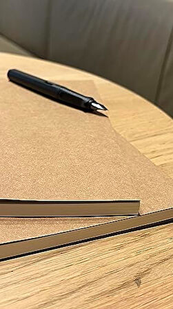 Tanıtım Amerikan Ciltli, A5 Kareli Defter, 64 Yaprak, 90 gr. Ivory Kağıt, Ofis İçin İdeal, Plan (Kraft Kapak)