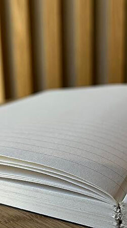 Tanıtım Özel Tasarım Kraft Kapaklı A5 Çizgili Defter - 180 Derece Açılabilir, Sırtı Dikişli,%100 El İşçiliği, Ofis İçin İdeal, Planlayıcı (Çizgili)