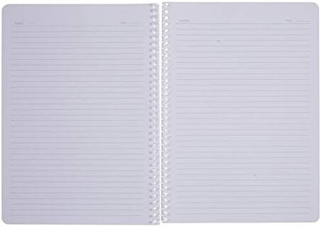 Pruva A4 Pet Spiralli Karton Kapaklı Defter 144 Yaprak - Çizgili - Mavi