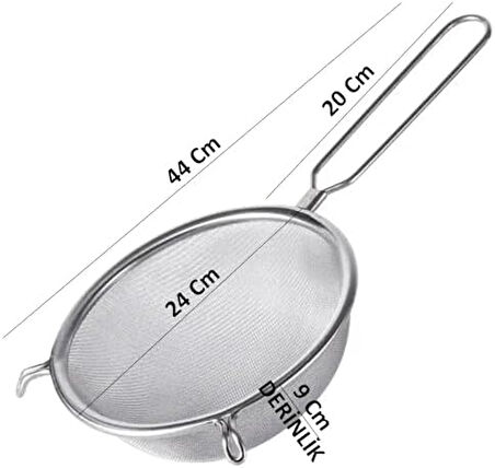 MyBru Metal İnce Tel Süzgeç 24 Cm