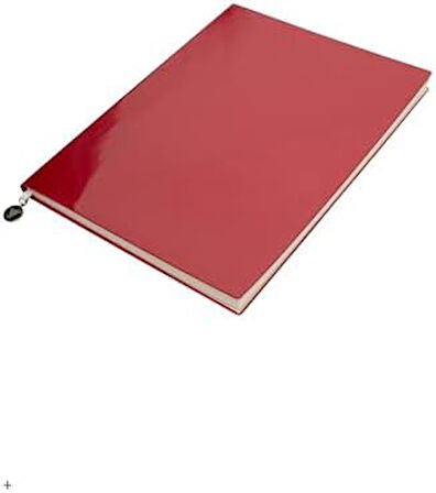 Rugan Esnek Kapak Çizgili Defter, 19x25 cm -Kırmızı