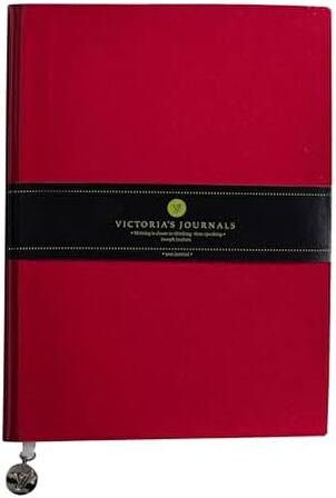 Rugan Esnek Kapak Çizgili Defter, 19x25 cm -Kırmızı