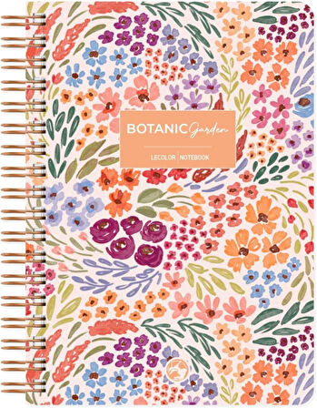 Color Botanical Spiralli Defter Çizgili Turuncu 17x24 cm