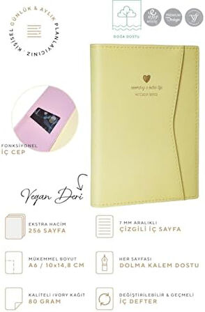 ve Cepli Defter A6 Ivory 128 yaprak