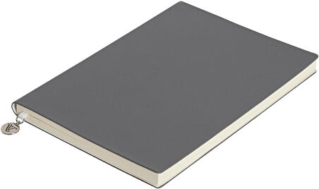 Classic Esnek Kapak Çizgili Defter, 14.8x21 cm -Gri