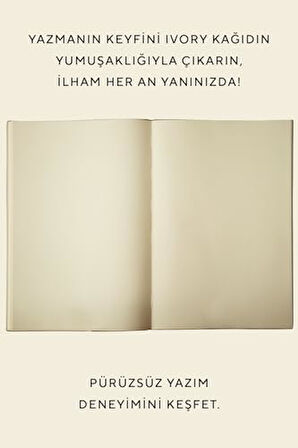 Esnek Kapak Defter B5 Krem 128 yp. Çizgisiz (Düz)