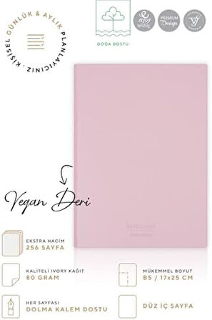 Esnek Kapak Defter B5 Krem 128 yp. Çizgisiz (Düz)