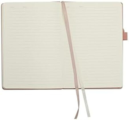 Sert Kapak Planlayıcı Çizgili Defter, 14x20 cm-Pembe