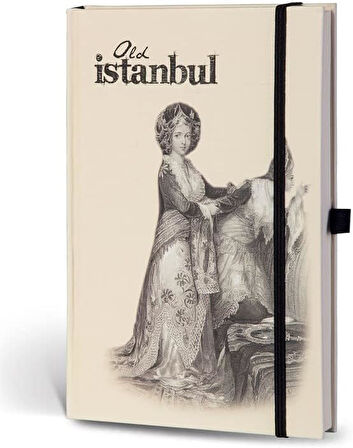 Color Eski İstanbul Cep Journal Çizgili Lastikli Sultan