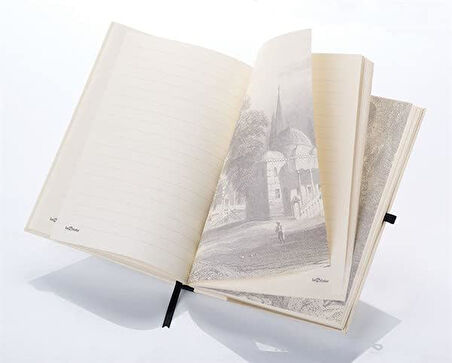 Color Eski İstanbul Cep Journal Çizgili Lastikli Sultan