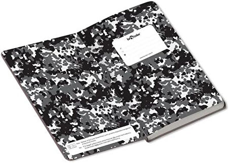 Color Kamuflaj Defter Kareli Turuncu 17x24 cm