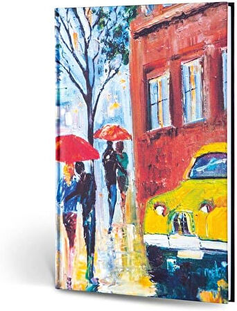Color Creamona Nice Dokulu Mini Defter Çizgili (Yağmur)