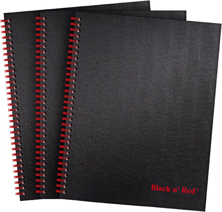 n' Red Dizüstü Bilgisayar, Sert Kapaklı, Premium Optik Kağıt, Scribzee Uygulaması Uyumlu, Çevre Dostu, Dayanıklı Spiral Cilt, 28 cm x 20 cm, 70 Çift Taraflı Çizgili Sayfa, 3'lü Paket (400123488)