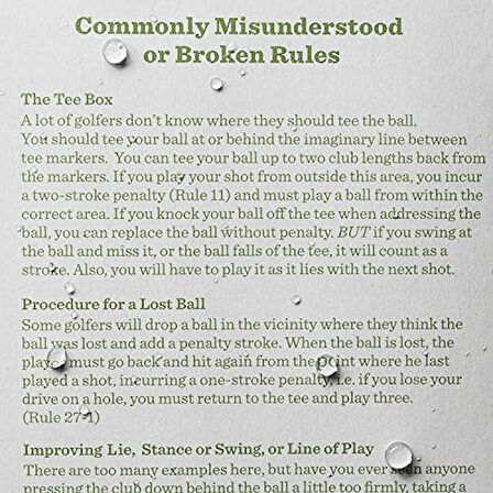 in the Rain All Weather Golf Not Defteri, 8,9 x 15,2 cm, Green Field Flex, Club Yardage Book & Hole Notes (No. 4)