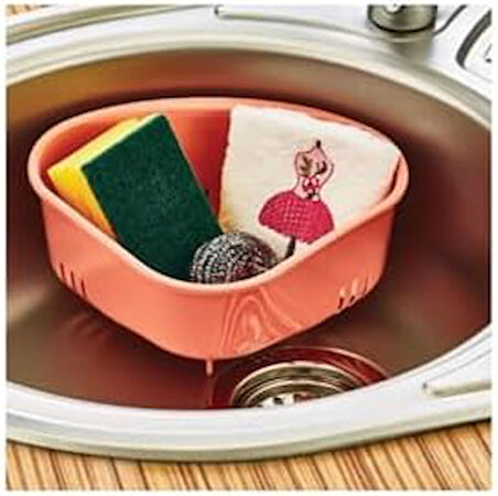 Lavabo Çöp Süzgeci Plastik Üçgen