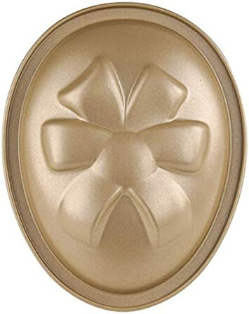 Oetker Motivbackform Osterei 350 ml, ovale Backform für einen Oster-Kuchen aus der Serie Goldiges Ostern (Farbe: Gold), Menge: 1 Stück
