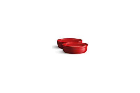 Emile Henry, Set 2 adet, seramik 13 x 13 x 3,5 cm, seramik, Grand Cru, 8.5x8.5x7 cm