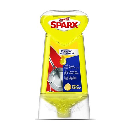 Asperox Sparx Diamond Plus Limon Kokulu Sıvı Bulaşık Deterjanı 650 ml 4 lü