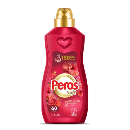 Peros Soft 1440 ml Amber Çiçeği & Sandal Ağacı x 4 Adet
