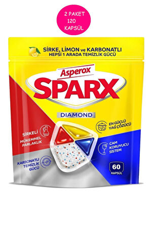 Asperox Sparx Bulaşık Makinesi Tableti 60'lı 2 Adet