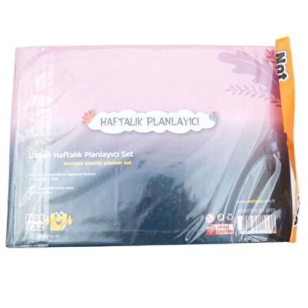NotYaz 29x21 50 Yaprak 6 Blok Başarı Haftalık Planlayıcı Kaktüs (BH-3655)
