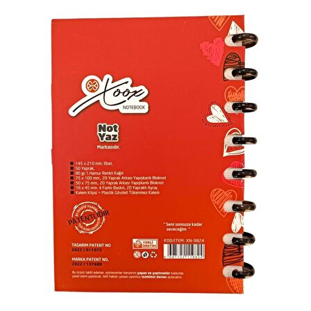 Notyaz A5 Kalemli Notebook 