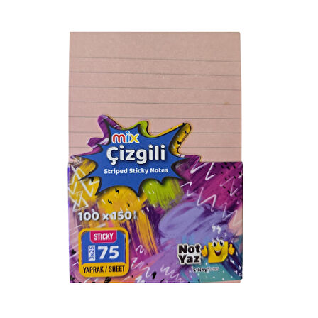 Çizgili Yapışkanlı Not Kağıdı YNK-5030