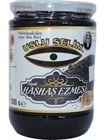 Haşhaş Ezmesi Siyah 800 Gr.Cam Kavanoz Uşak Yöresi