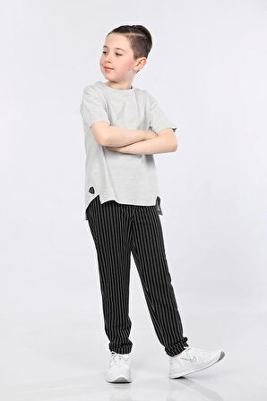 Mornio Erkek Çocuk T-shirt ve Pantolon 2 li Takım VF24KMR5109596