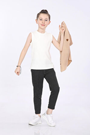 Mornio Erkek Çocuk Gömlek-T-shirt ve Pantolon 3 lü Takım VF24KMR5102122