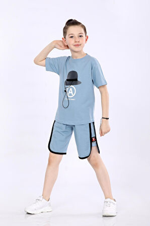 Mornio Erkek Çocuk T-shirt ve Şort 2 li Takım VF24KMR5103132