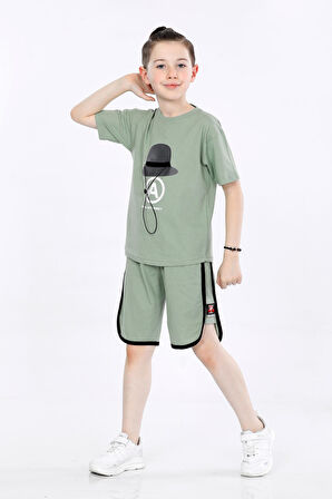 Mornio Erkek Çocuk T-shirt ve Şort 2 li Takım VF24KMR5103132