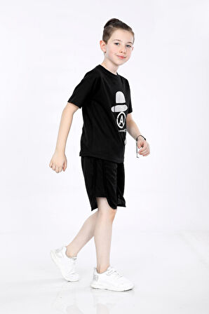 Mornio Erkek Çocuk T-shirt ve Şort 2 li Takım VF24KMR5103132