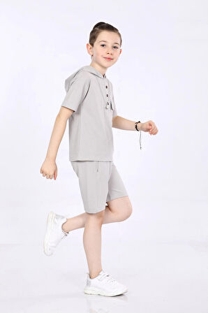 Mornio Erkek Çocuk T-shirt ve Şort 2 li Takım VF24KMR5103940