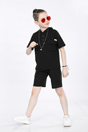 Mornio Erkek Çocuk T-shirt ve Şort 2 li Takım VF24KMR5103940