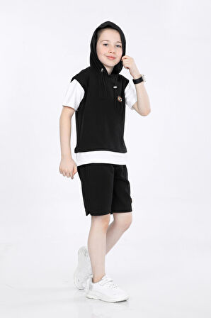 Mornio Erkek Çocuk T-shirt ve Şort 2 li Takım VF24KMR5103738