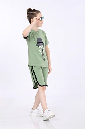 Mornio Erkek Çocuk T-shirt ve Şort 2 li Takım VF24KMR5100708
