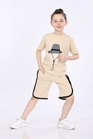 Mornio Erkek Çocuk T-shirt ve Şort 2 li Takım VF24KMR5100708