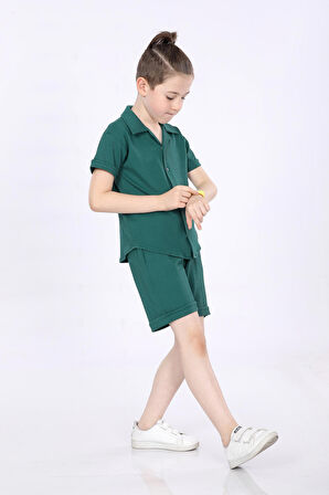 Mornio Erkek Çocuk Gömlek ve Şortlu 2 li Takım VF24KMR5101718