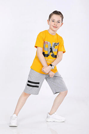 Mornio Erkek Çocuk T-shirt ve Şort 2 li Takım VF24KMR5100506