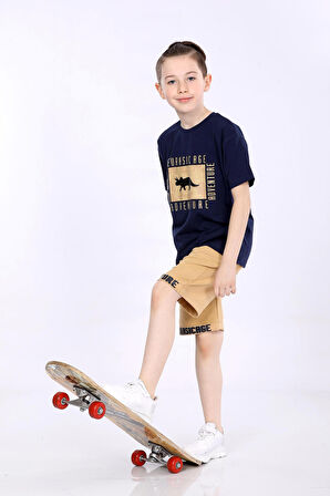 Mornio Erkek Çocuk T-shirt ve Şort 2 li Takım VF24KMR5100304