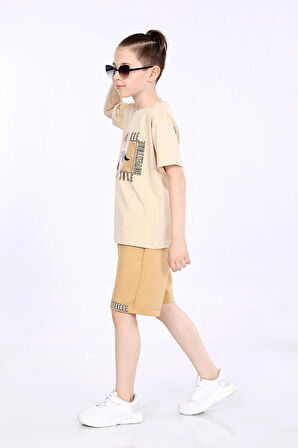 Mornio Erkek Çocuk T-shirt ve Şort 2 li Takım VF24KMR5100304